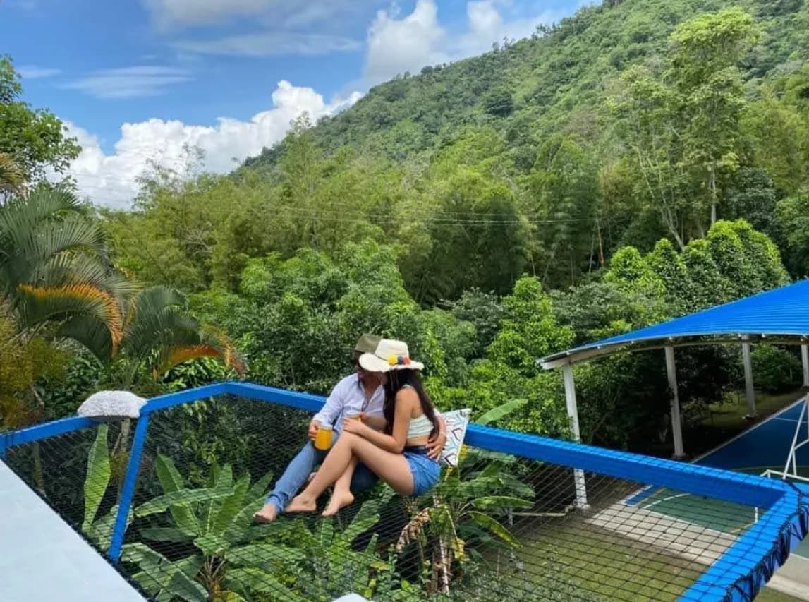 Cabaña glamping maya